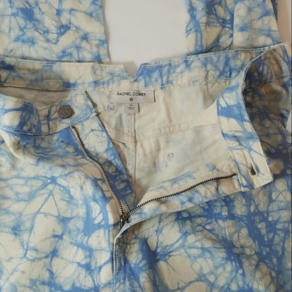 Rachel Comey x Target Blue Marble Print High-Rise Tapered Jeans Size 14